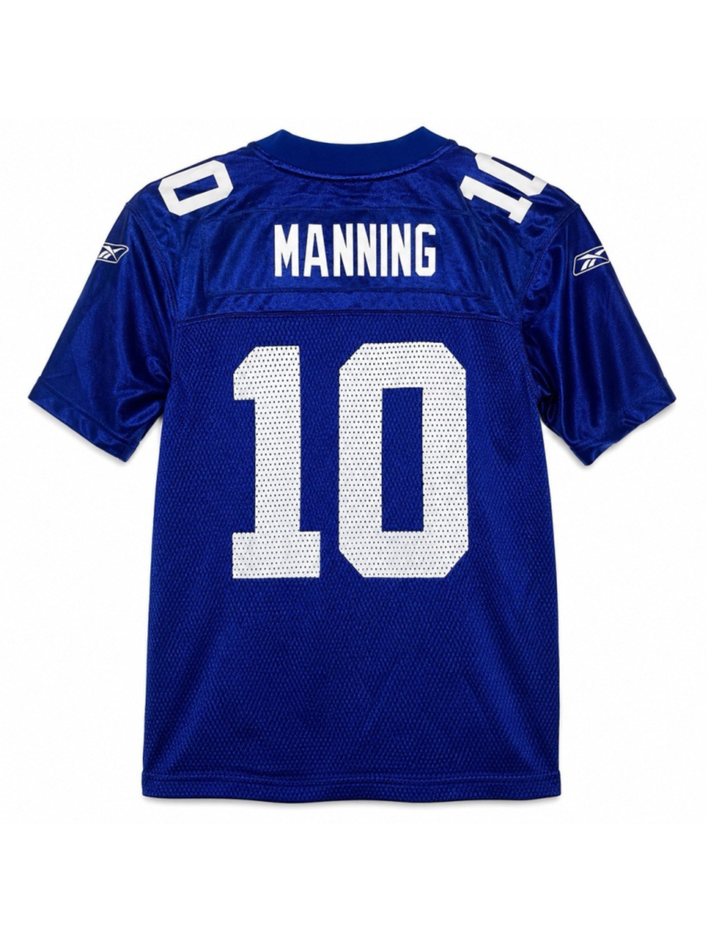 Reebok New York Giants Jersey Youth Medium M Kids Eli Manning NFL Logo Football